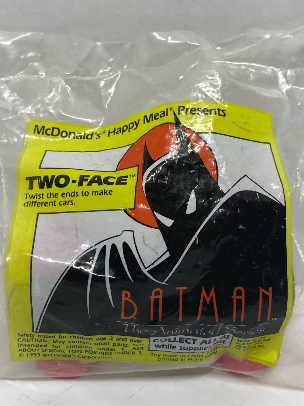 McDonald's Batman Two-Face Vintage 1993 Happy Meal Toy.